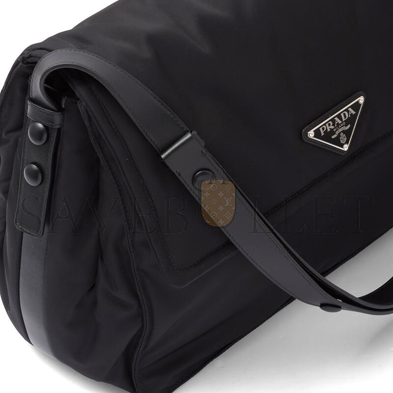 PRADA LARGE STUFFED RE-NYLON SHOULDER BAG 1BD256 (36*28*14cm) 